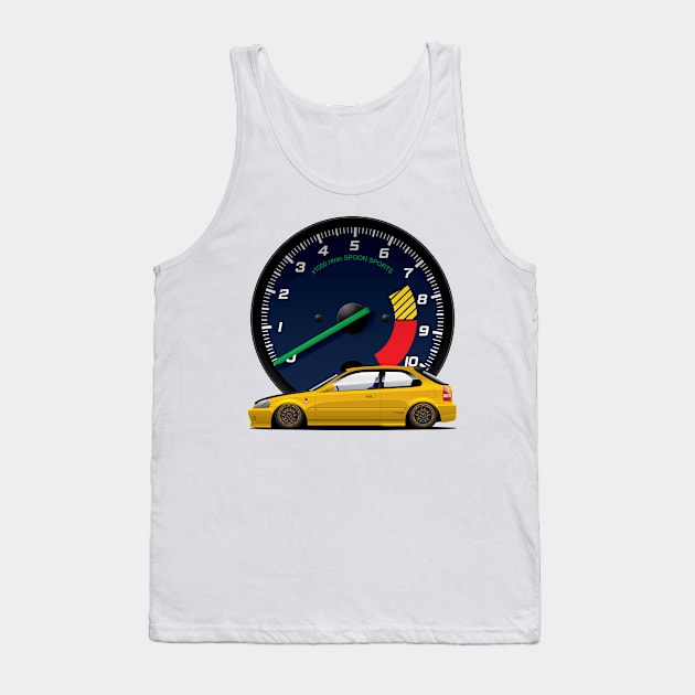 Civic Typer Tank Top by BatuHachi